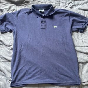 Blue Lacoste Polo Size 7